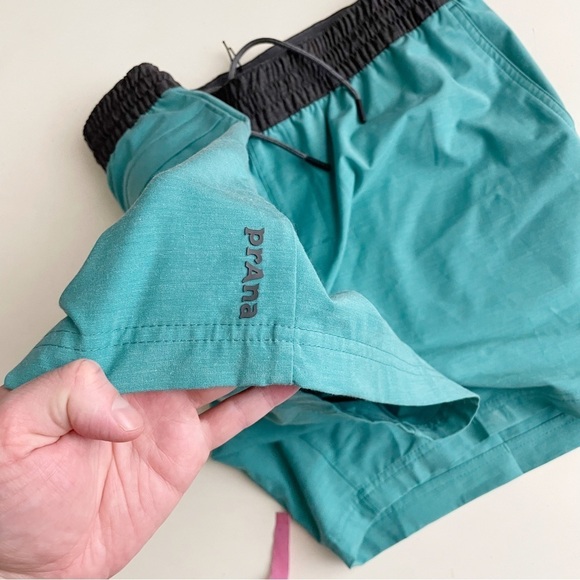 PrAna Men’s 7” Slope Hybrid Shorts Turquoise Blue Size XXL NWOT - Picture 4 of 11